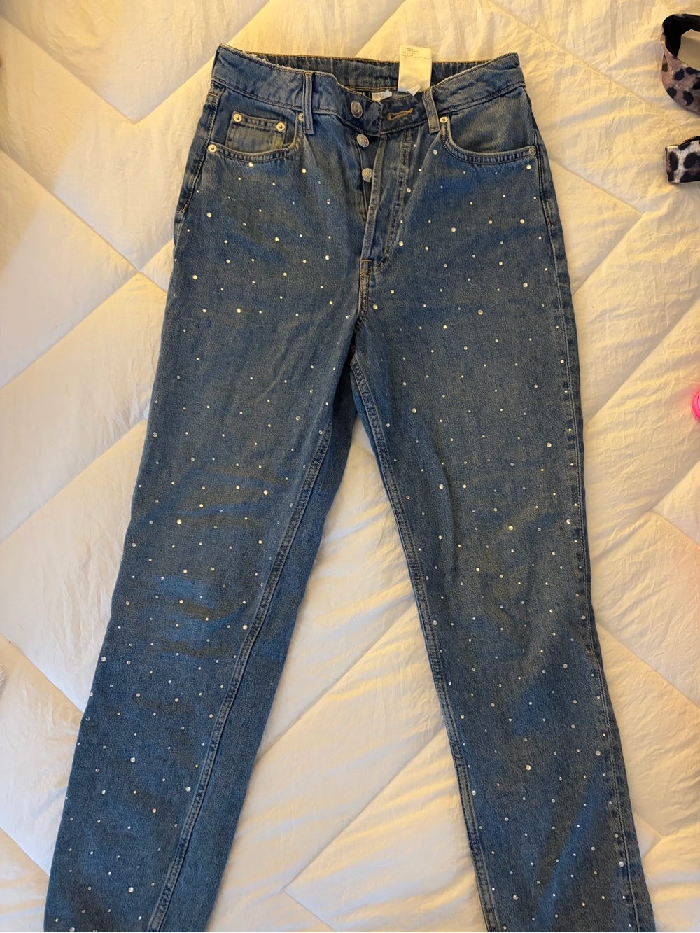 H&M rhinestone jeans